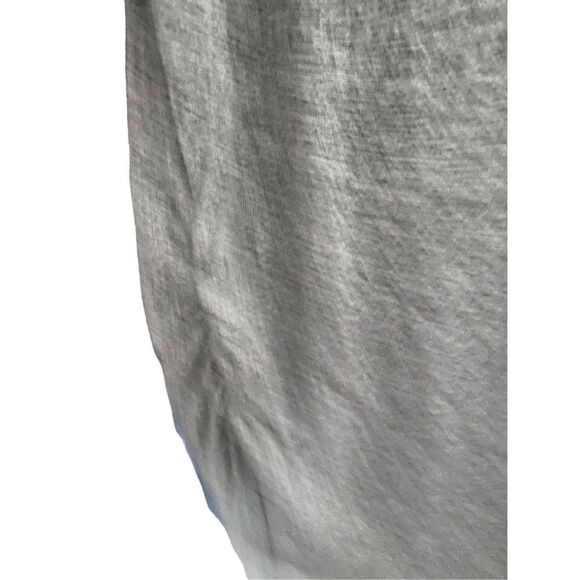 Express women’s heather, gray, short sleeve ruched sides, sweater S/M - Picture 3 of 4